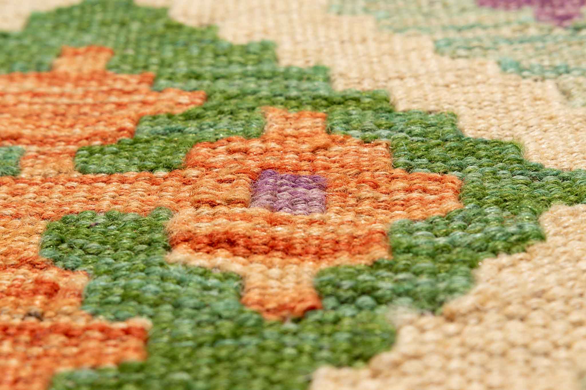 Afghanischer Kelim – 305 × 79 cm – handgewebt aus Schurwolle