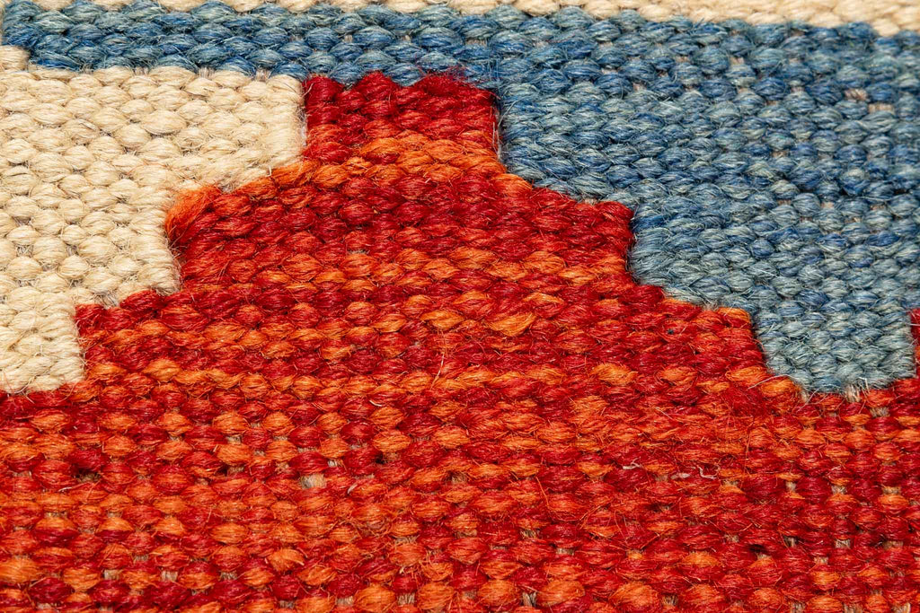 Afghanischer Kelim – 305 × 79 cm – handgewebt aus Schurwolle