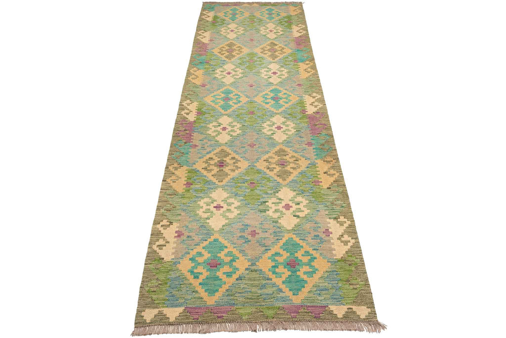 Afghanischer Kelim – 288 × 83 cm – handgewebt aus Schurwolle