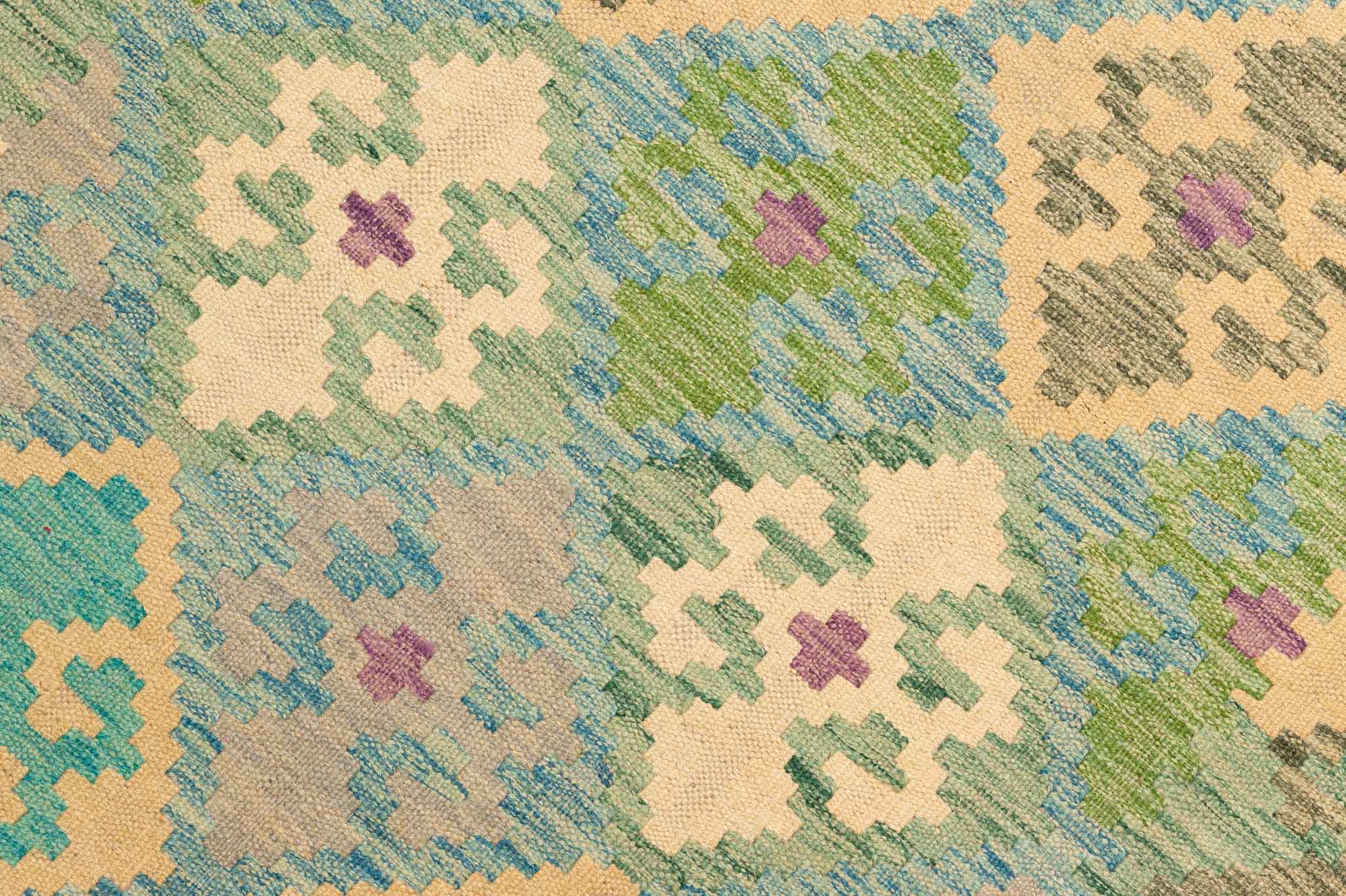 Afghanischer Kelim – 288 × 83 cm – handgewebt aus Schurwolle