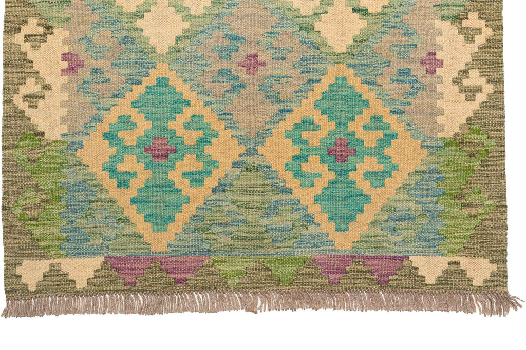 Afghanischer Kelim – 288 × 83 cm – handgewebt aus Schurwolle