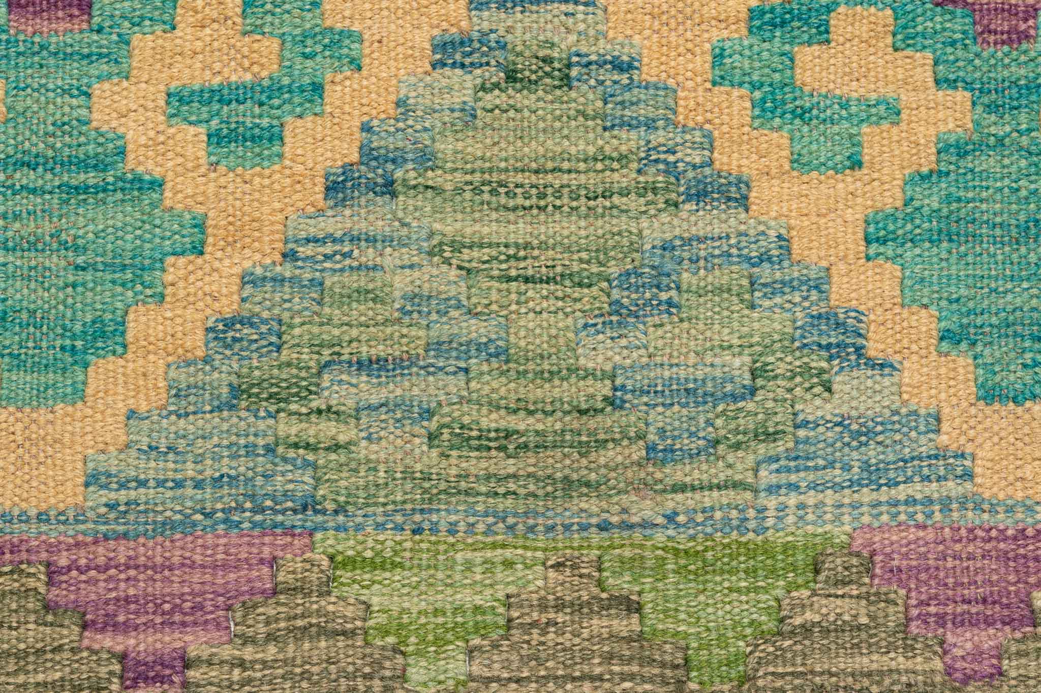 Afghanischer Kelim – 288 × 83 cm – handgewebt aus Schurwolle