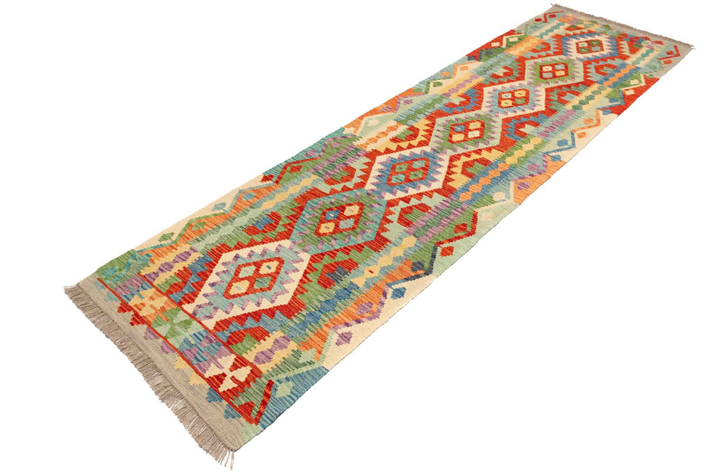 Afghanischer Kelim – 289 × 81 cm – handgewebt aus Schurwolle