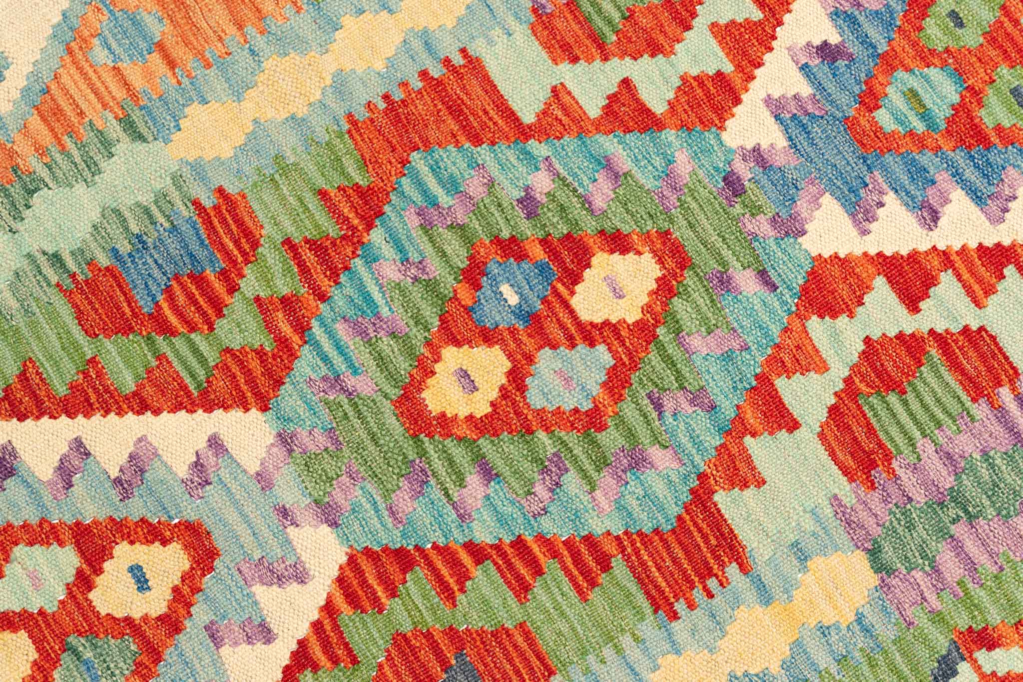 Afghanischer Kelim – 289 × 81 cm – handgewebt aus Schurwolle