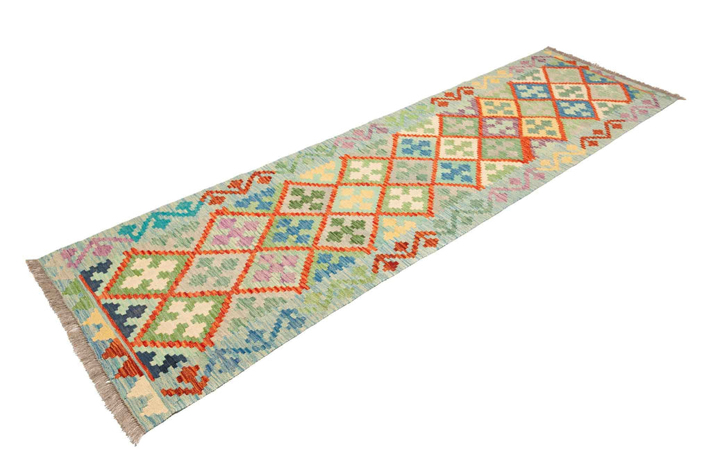 Afghanischer Kelim – 289 × 81 cm – handgewebt aus Schurwolle