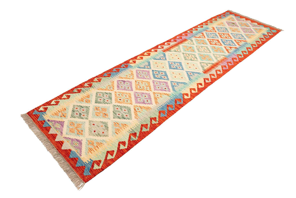 Afghanischer Kelim – 288 × 78 cm – handgewebt aus Schurwolle