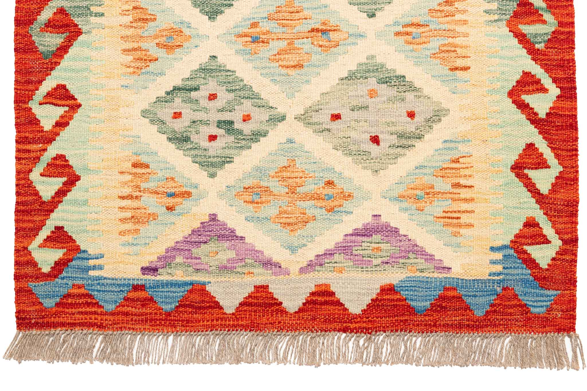 Afghanischer Kelim – 288 × 78 cm – handgewebt aus Schurwolle