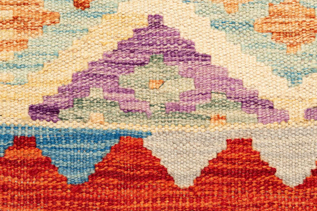 Afghanischer Kelim – 288 × 78 cm – handgewebt aus Schurwolle