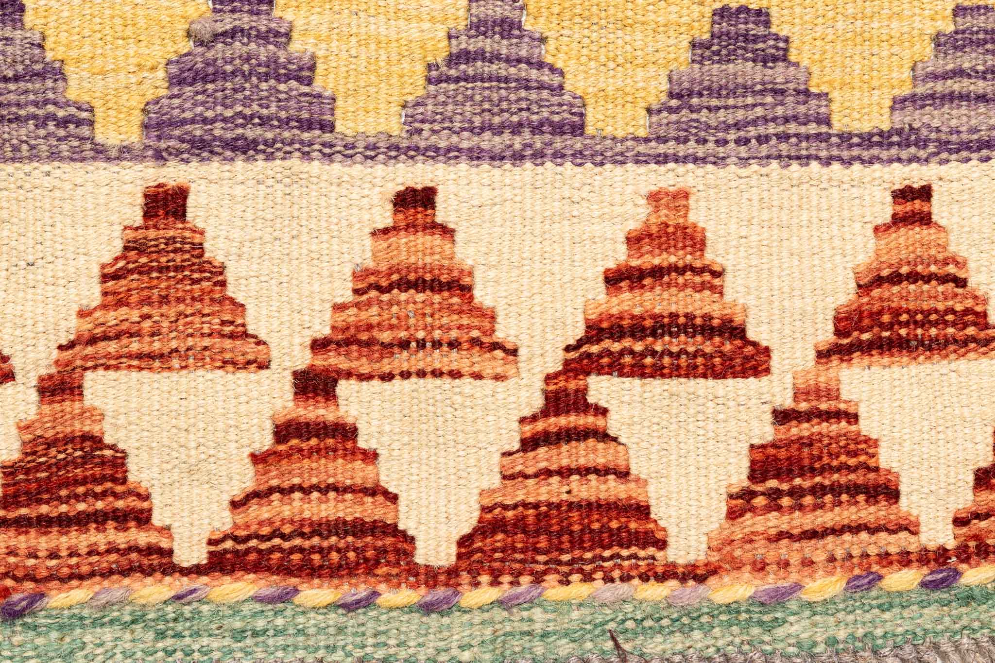 Afghanischer Kelim – 296 × 90 cm – handgewebt aus Schurwolle