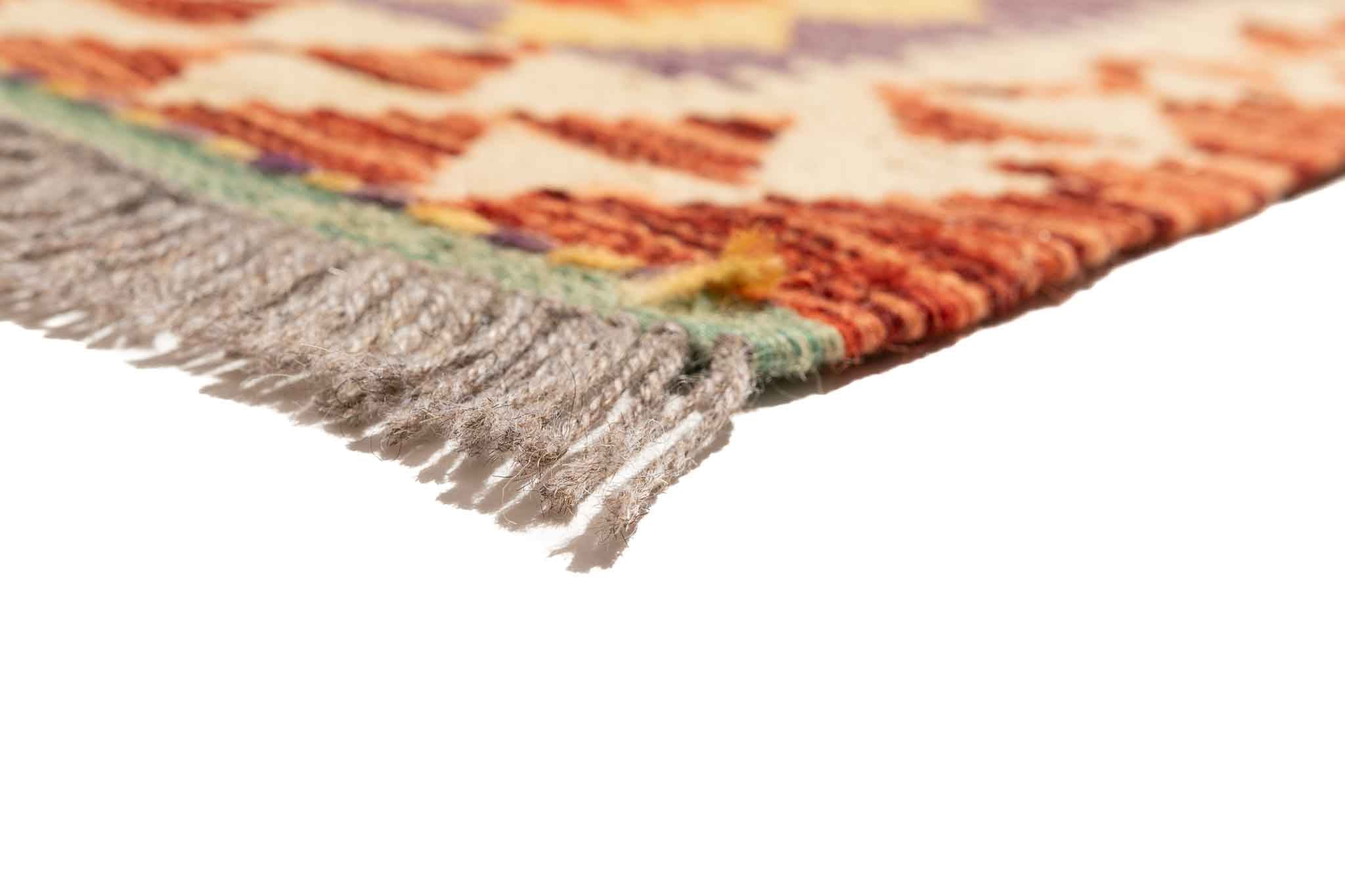 Afghanischer Kelim – 296 × 90 cm – handgewebt aus Schurwolle