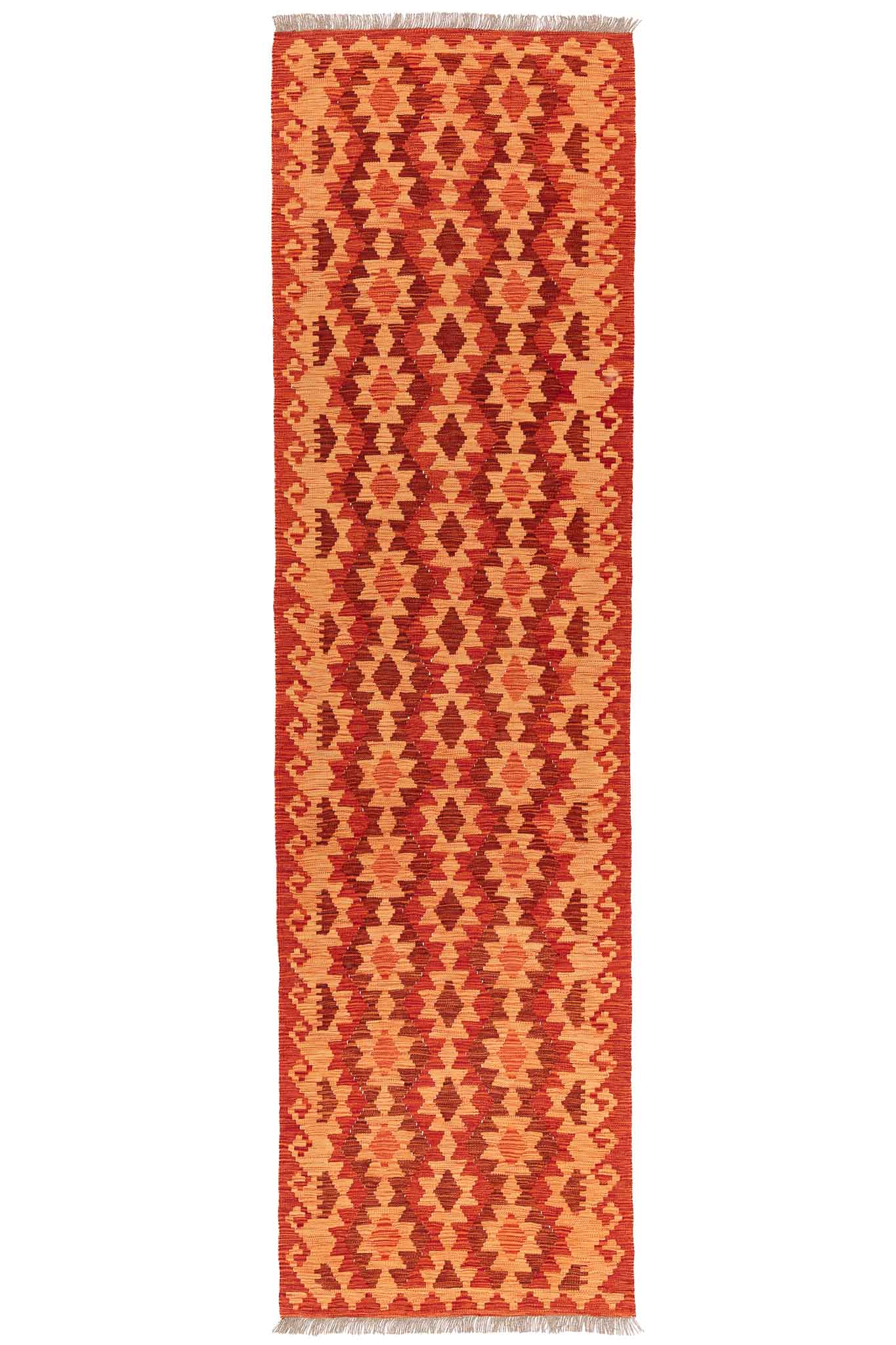 Afghanischer Kelim – 291 × 80 cm – handgewebt aus Schurwolle