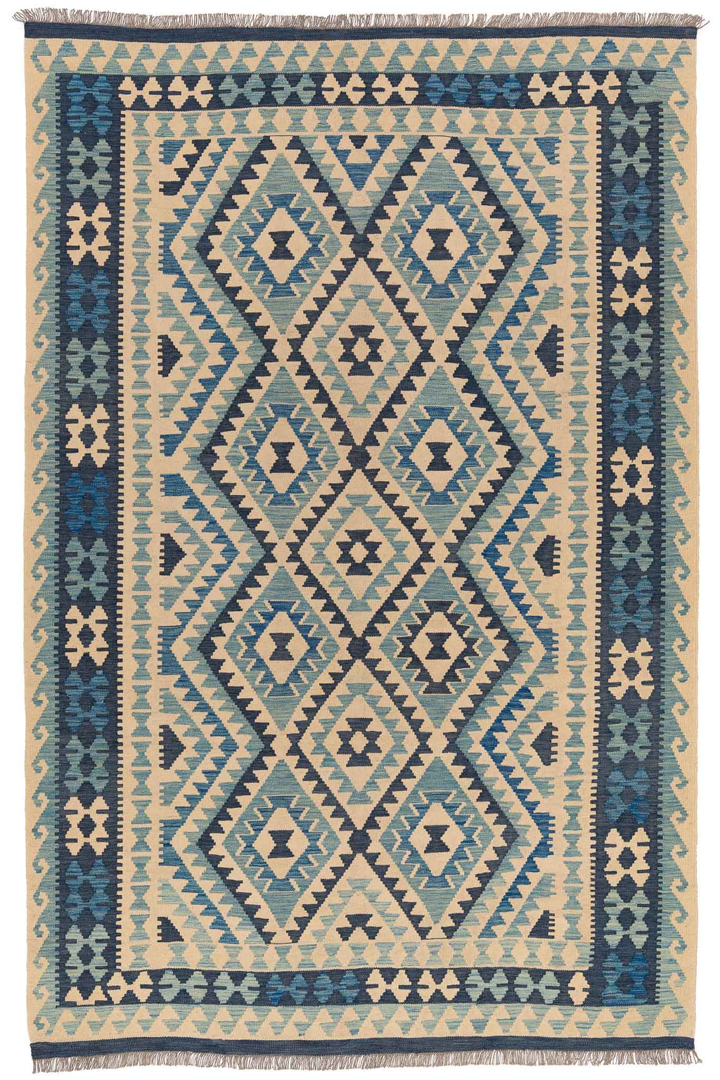 Afghanischer Kelim – 293 × 190 cm – handgewebt aus Schurwolle