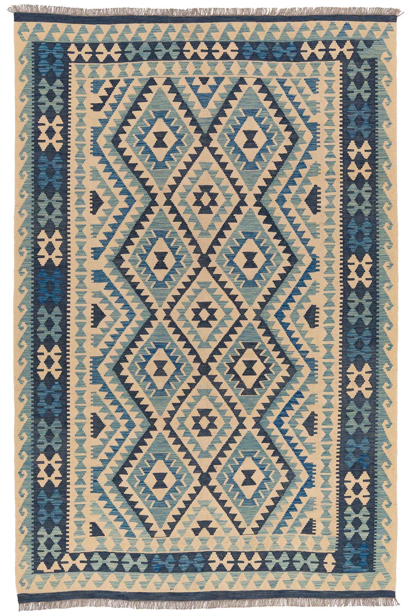 Afghanischer Kelim – 293 × 190 cm – handgewebt aus Schurwolle