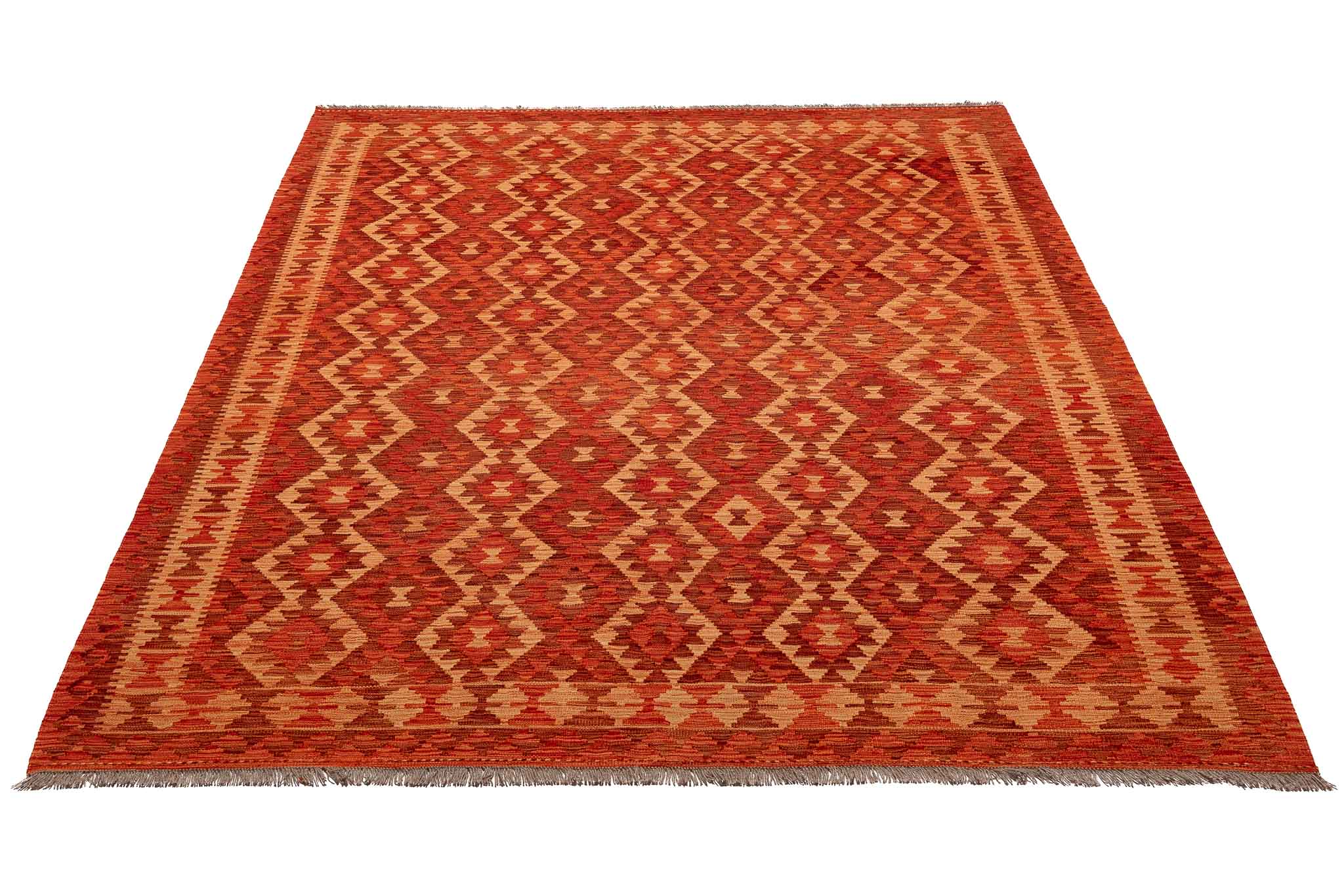 Afghanischer Kelim – 293 × 209 cm – handgewebt aus Schurwolle